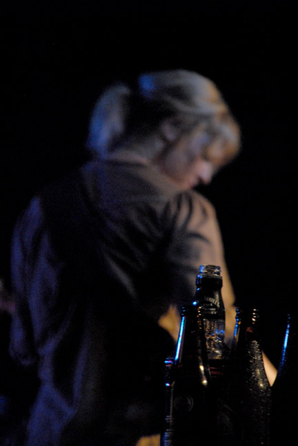 Bassist Shonna Tucker and a bottle of Jack.