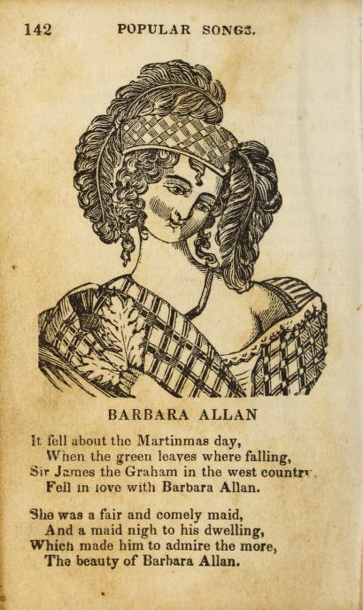photo via Wikipedia. Public Domain. Forget_Me_Not_Songster_-_Barbara_Allen_p.1